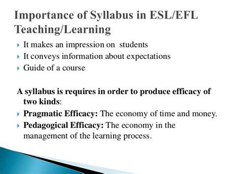 what is the importance of a syllabus in teaching and learning pdf