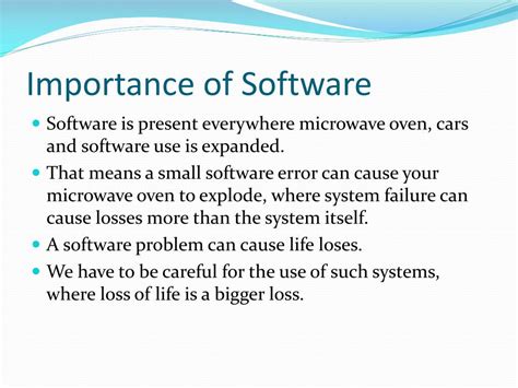 what is the importance of computer software