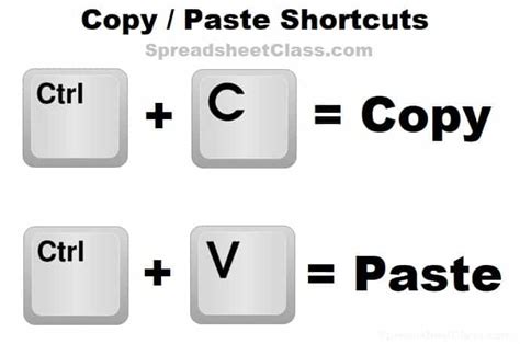 what is the keyboard shortcut to copy and paste cell contents