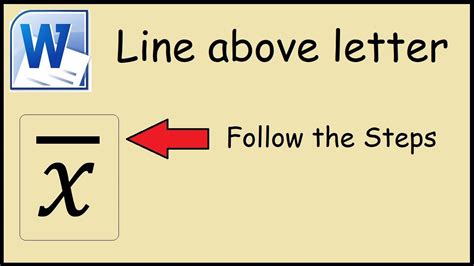 what is the line above letters called