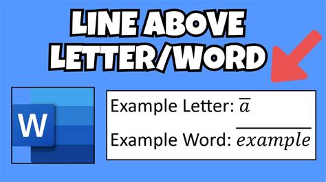 what is the line over letters called