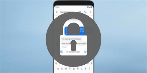 what is the lock symbol on android text messages