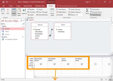 what is the main purpose of using the expression builder in ms access