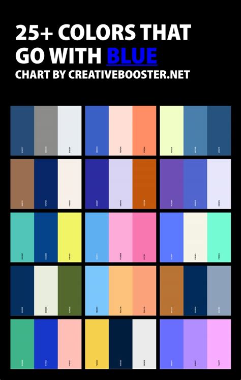 what is the matching colour with blue