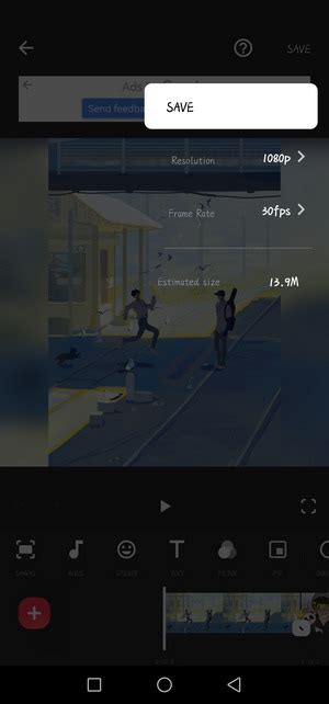 what is the meaning of export in inshot app