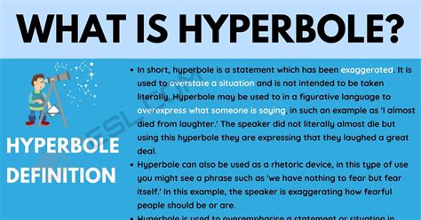 what is the meaning of hyperbole and examples in literature