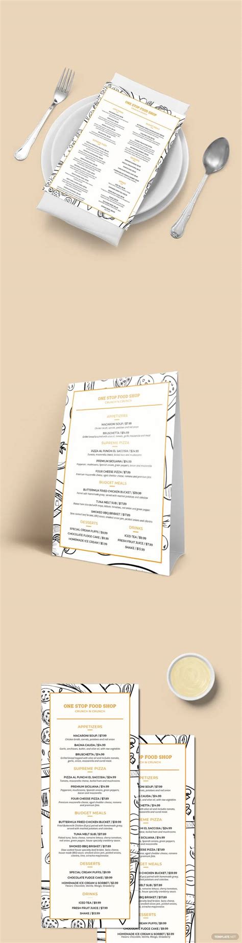 what is the meaning of menu in english