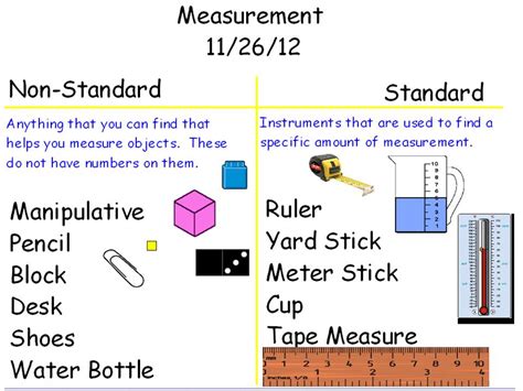 what is the meaning of non standard measurement