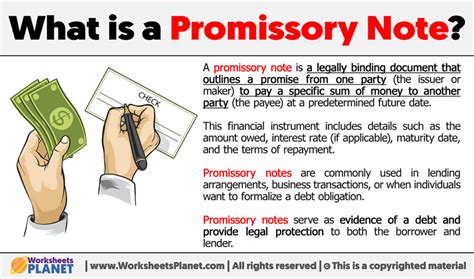 what is the meaning of promissory note in business