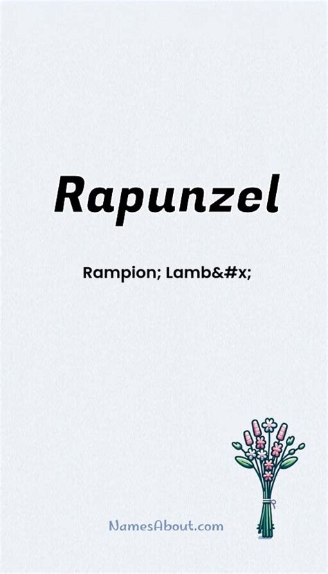 what is the meaning of rapunzel in english