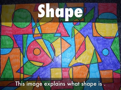 what is the meaning of shape in elements of art