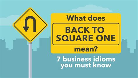 what is the meaning of the idiomatic expression back to square one