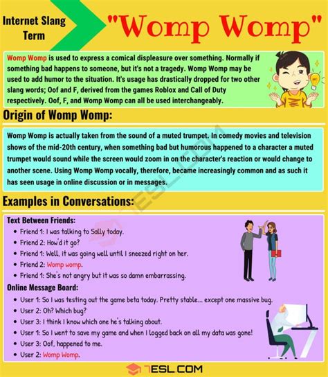 what is the meaning of womp womp in chat