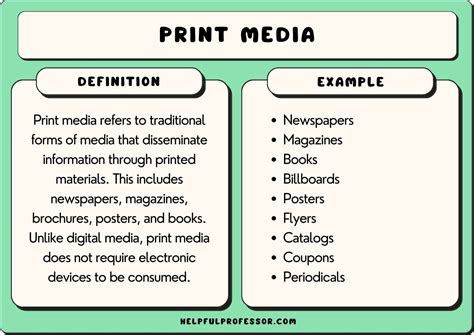 what is the media examples