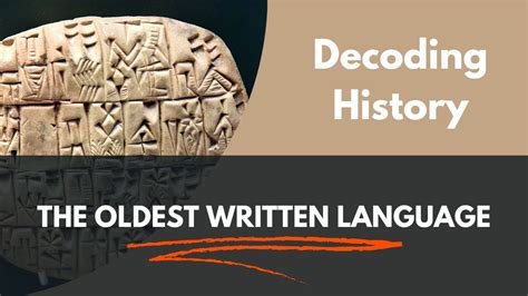 what is the oldest example of written language