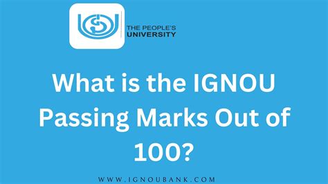 what is the passing marks in ignou out of 100