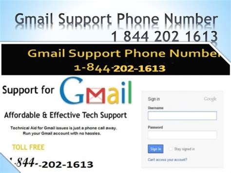 what is the phone number for gmail tech support