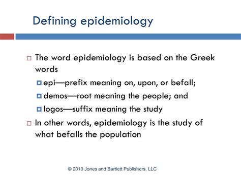 what is the prefix root and suffix of epidemiologist