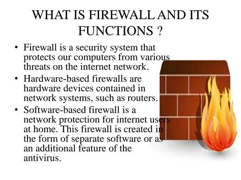 what is the primary function of a computer firewall