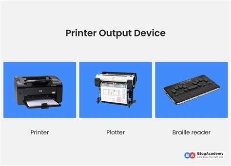 what is the primary function of a printer as an output device