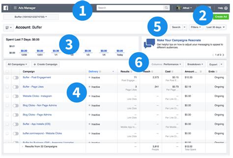 what is the primary function of facebook ads manager