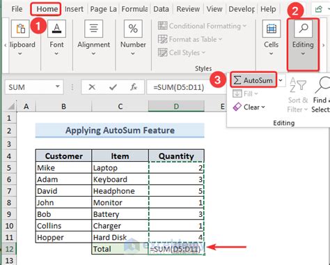 what is the primary purpose of autosum feature in microsoft excel