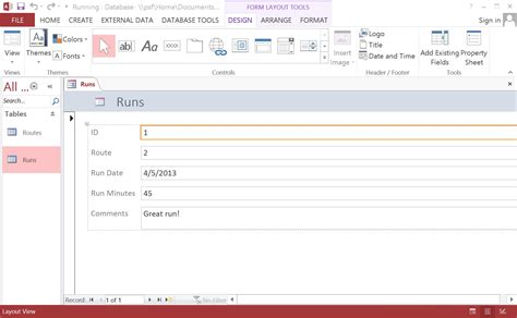 what is the primary purpose of creating forms in ms access