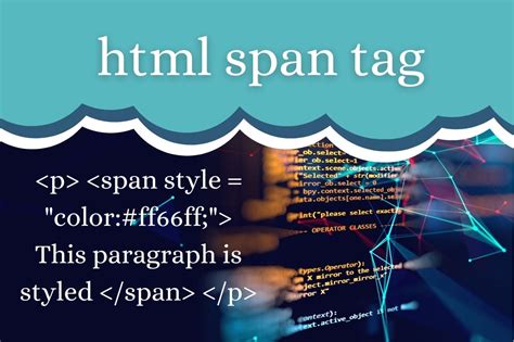 what is the primary purpose of the span element in html