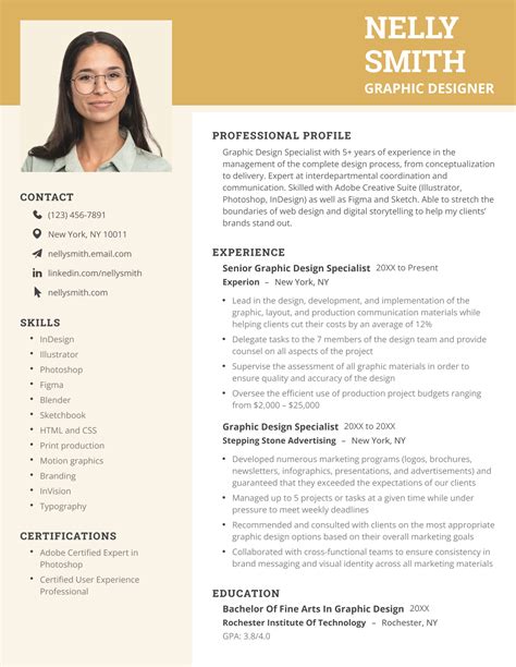 what is the proper format of a cv