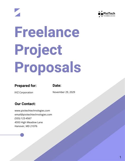what is the purpose of a project proposal in freelancing