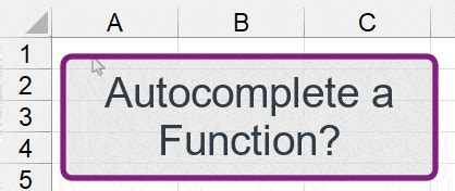 what is the purpose of autocomplete feature in excel