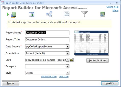 what is the purpose of creating a report in microsoft access