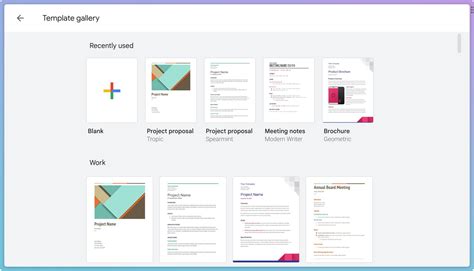 what is the purpose of google docs templates