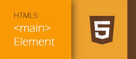 what is the purpose of main element in html5