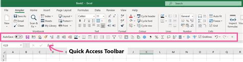what is the purpose of quick access toolbar in microsoft excel