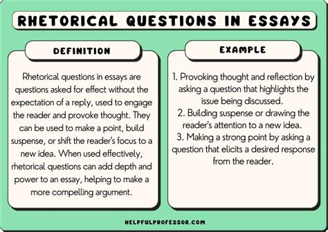 what is the purpose of using rhetorical questions in an argumentative essay