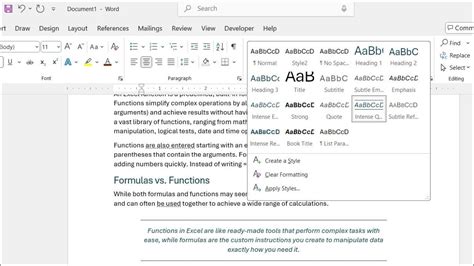 what is the purpose of using styles in microsoft word