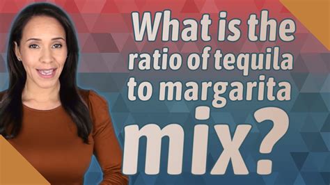 what is the ratio of margarita mix to tequila