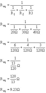 what is the reciprocal formula for finding total resistance in a parallel dc circuit