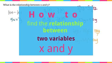 what is the relationship between two variables