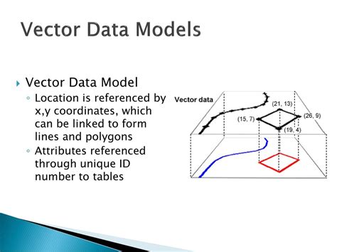 what is the representation of vector data model