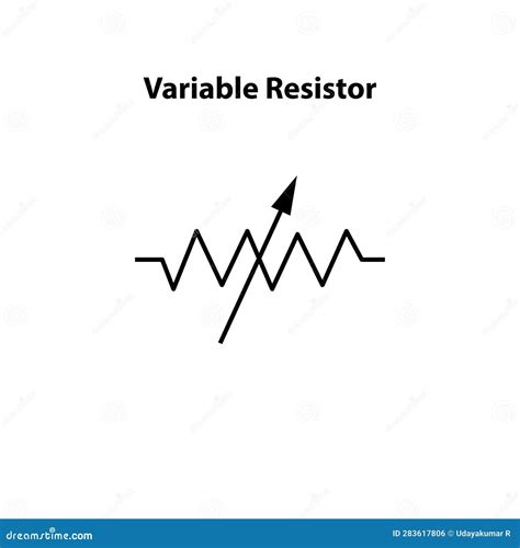 what is the schematic symbol for a variable resistor