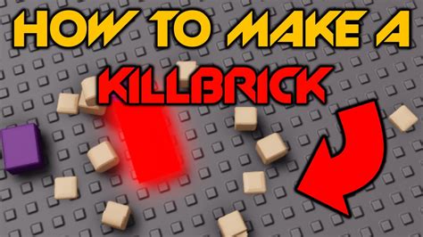 what is the script for a kill brick roblox