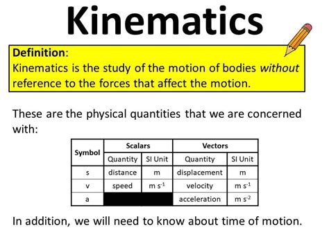 what is the simple definition of kinematics