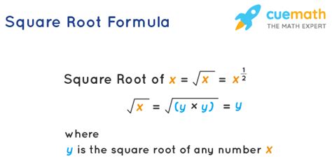 what is the square root method formula