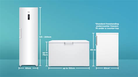 what is the standard size of a refrigerator freezer