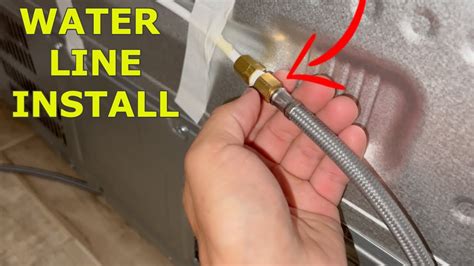 what is the standard size of a refrigerator water line