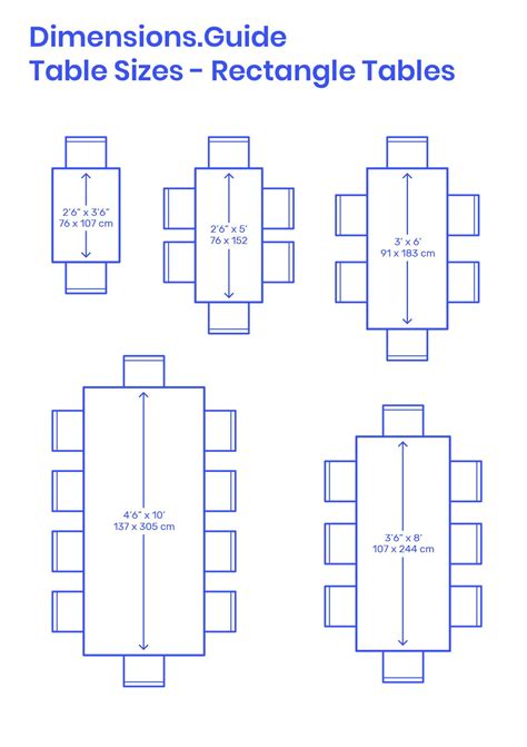 what is the standard width of a rectangular dining table