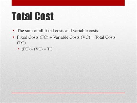 what is the sum of fixed and variable costs