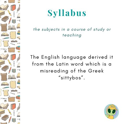 what is the syllabus meaning